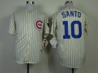 Chicago Cubs #10 Ron Santo Cream 1969 Turn The Clock Jerseys