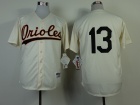 Baltimore Orioles #13 Manny Machado Cream 1954 Turn Back The Clock Jerseys