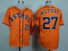 Huston Astros #27 Jose Altuve Orange Cool Base Jerseys