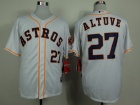 Huston Astros #27 Jose Altuve White Cool Base Jerseys