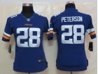 Minnesota Vikings #28 Adrian Peterson Purple 2014 Nike Limited Women Jerseys