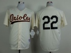 Baltimore Orioles #22 Jim Palmer Cream 1954 Turn Back The Clock Jerseys