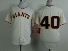 San Francisco Giants #40 Madison Bumgarner Cream Cool Base Jerseys