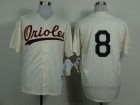 Baltimore Orioles #8 Cal Ripken Cream 1954 Turn Back The Clock Jerseys