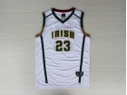 High School Irish #23 LeBron James White Basketball Jerseys