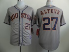 Huston Astros #27 Jose Altuve Grey Cool Base Jerseys