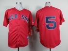 Boston Red sox #5 Albert Pujols Red Cool Base Jerseys