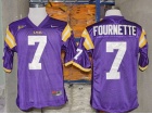 LSU Tigers #7 Leonard Fournette Purple NCAA Football Jerseys