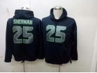 Seattle Seahawks #25 Richard Sherman Blue Nike NFL Hoodies