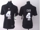 Nike Oakland Raiders #4 Derek Orr Black Women Jerseys