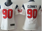 Houston Texans #90 Jadeveon Clowney White Women Nike Jerseys