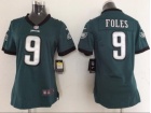 Philadelphia Eagles #9 Nick Foles Green Women Nike Jerseys