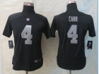 Oakland Raiders #4 Derek Carr Black Women Nike Limited Jerseys