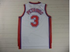 New Jersey Nets #3 Drazen Petrovic White Swingman Jerseys