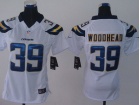 San Diego Chargers #39 Danny Woodhead White Women Nike Jerseys