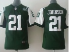 Nike New York Jets #21 Chris Johnson Green Kids Jerseys