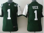 Nike New York Jets #1 Michael Vick Green Kids Jerseys