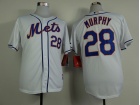 New York Mets #28 Daniel Murphy White Cool Base Jerseys