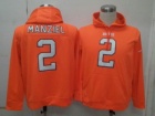 Cleveland Browns #2 Johnny Manziel Orange Nike NFL Hoodies