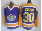 Los Angeles Kings #30 Rogie Vachon Purple NHL Hockey Jerseys