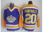 Los Angeles Kings #20 Luc Robitaille Purple NHL Hockey Jerseys