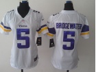 Minnesota Vikings #5 Teddy Bridgewater White Women Nike Limited Jerseys