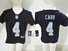 Oakland Raiders #4 Derek Carr Black Nike Toddler Jerseys