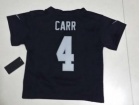 Oakland Raiders #4 Derek Carr Black Nike Toddler Jerseys