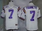 LSU Tigers #7 Leonard Fournette White NCAA Football Jerseys