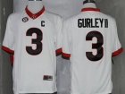 Nike Georgia Bulldogs #3 Todd Gurley White New Style NCAA Jerseys