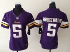 Minnesota Vikings #5 Teddy Bridgewater Purple Women Nike Limited Jerseys