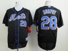 New York Mets #28 Daniel Murphy Black Cool Base Jerseys