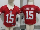 San Francisco 49ers #15 Michael Crabtree Red Nike Toddler Jerseys