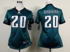 Philadelphia Eagles #20 Brian Dawkins Green Nike Women Jerseys