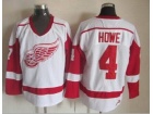 Detroit Red Wings #4 Syd Howe White NHL Hockey Jerseys