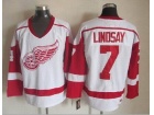 Detroit Red Wings #7 Ted Lindsay White NHL Hockey Jerseys