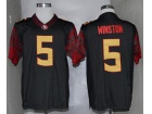 Florida State Seminoles #5Jameis Winston Black Limit NCAA Football Jerseys