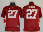 Youth Alabama Crimson Tide  #27 Derrick Henry Red College Football Limited Jerseys