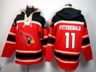 Arizona Cardinals #11 Larry Fitzgerald Red Nike NFL Pullover Hoodie Sweatshirts