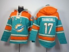 Miami Dolphins #17 Ryan Tannehill Green Nike NFL Pullover Hoodie Sweatshirts