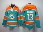 Miami Dolphins #13 Dan Marino Green Nike NFL Pullover Hoodie Sweatshirts