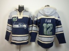 Seattle Seahawks #12 Fan Blue Nike NFL Pullover Hoodie Sweatshirts