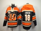 Cincinnati Bengals #18 A.J. Green Black Nike NFL Pullover Hoodie Sweatshirts