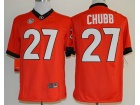 Georgia Bulldogs #27 Nick Chubb Red Limited College Football Jerseys