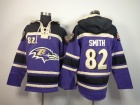 Baltimore Ravens #82 Torrey Smith Purple Nike NFL Pullover Hoodie Sweatshirts