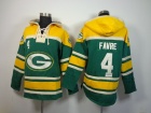 Green Bay Packers #4 Brett Favre Green Nike NFL Pullover Hoodie Sweatshirts