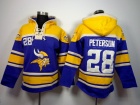 Minnesota Vikings #28 Adrian Peterson Purple Nike NFL Pullover Hoodie Sweatshirts