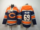 Chicago Bears #69 Jared Allen Blue Nike NFL Pullover Hoodie Sweatshirts