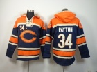 Chicago Bears #34 Walter Payton Blue Nike NFL Pullover Hoodie Sweatshirts