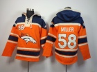 Denver Broncos #58 Von Miller Orange Nike NFL Pullover Hoodie Sweatshirts